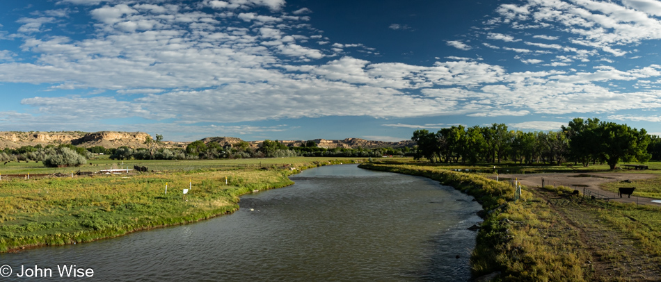 San Juan River in Blanco, New Mexico