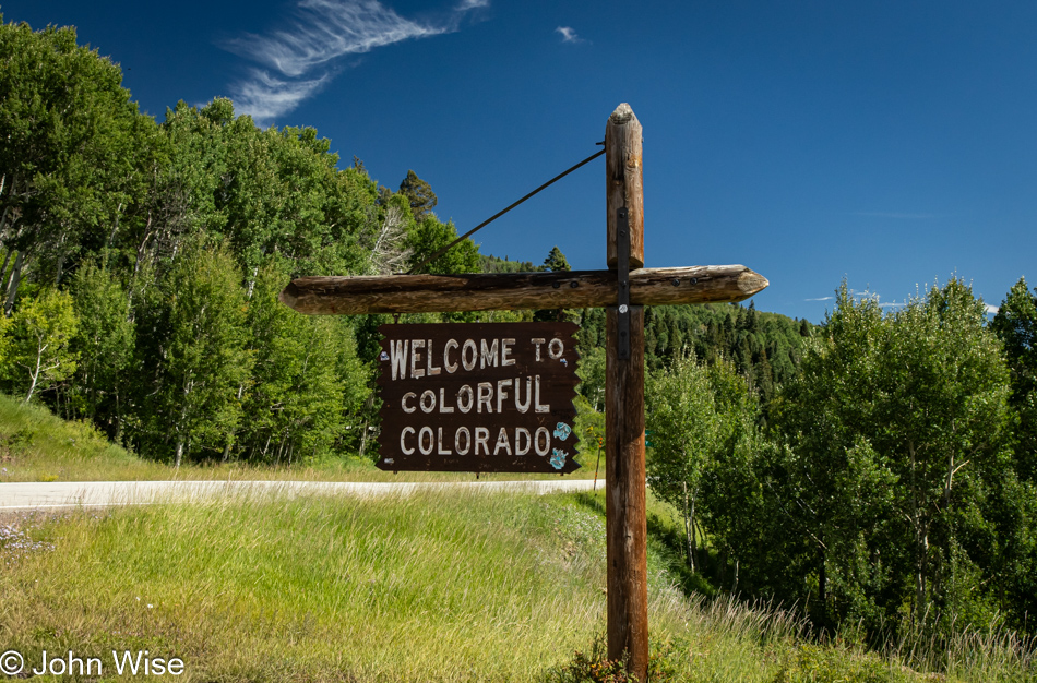 Route 17 at the Colorado State Line