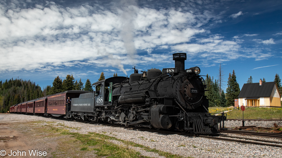 Cumbres Pass Railroad Station in Colorado