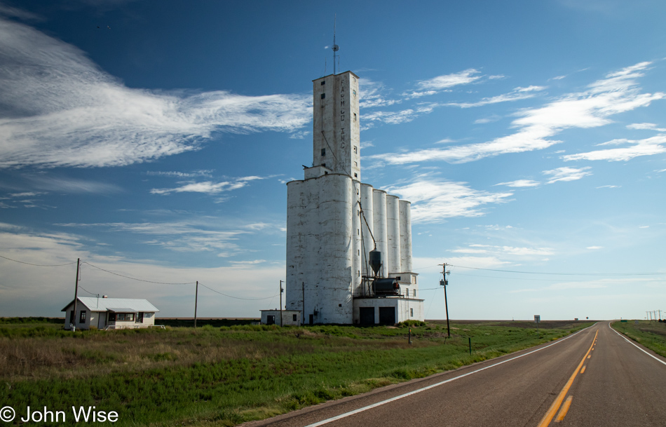 Grain silo in Sheridan Lake, Colorado