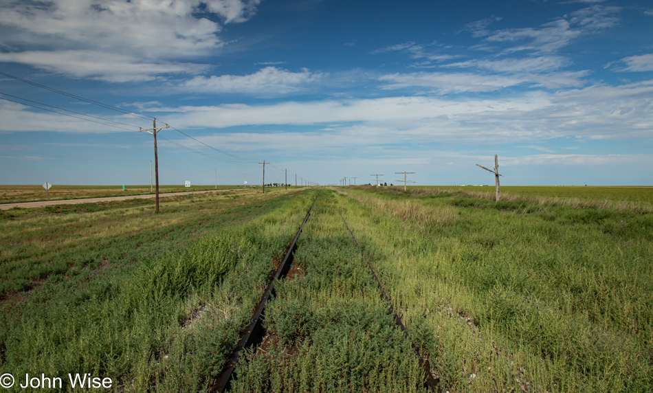 Railroad tracks in Towner, Colorado