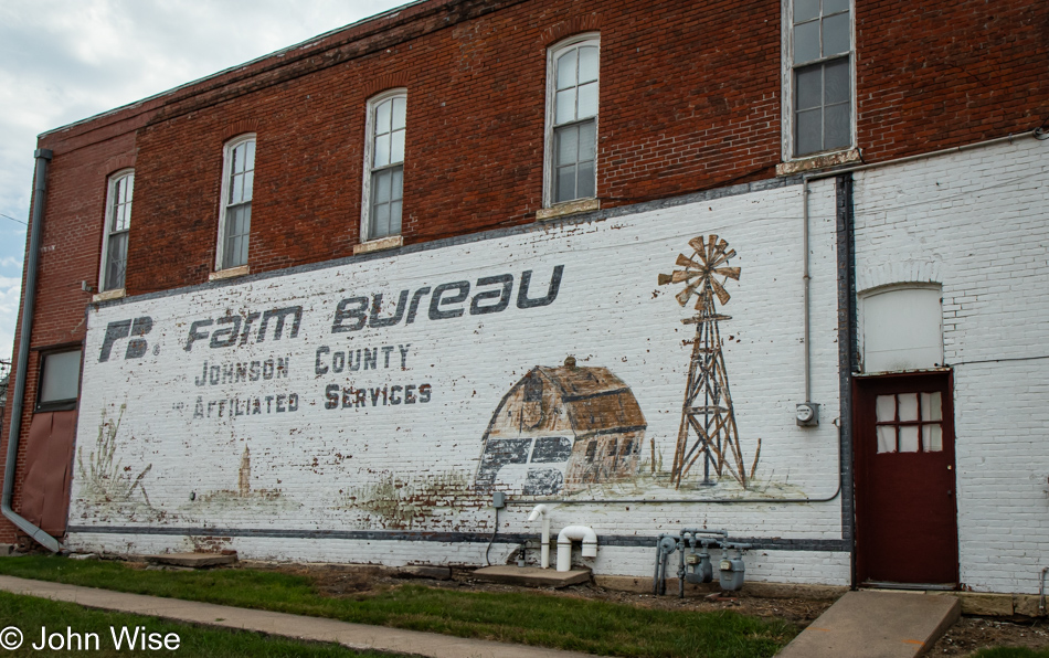 Mural for the Farm Bureau in Tecumseh, Nebraska