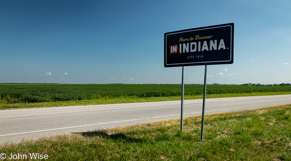 Indiana State Line on Highway 18