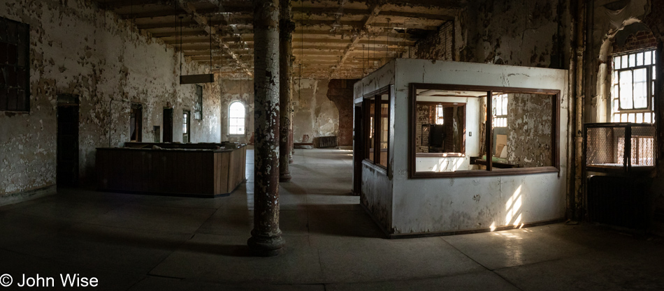 The old library at the Ohio State Reformatory in Mansfield, Ohio