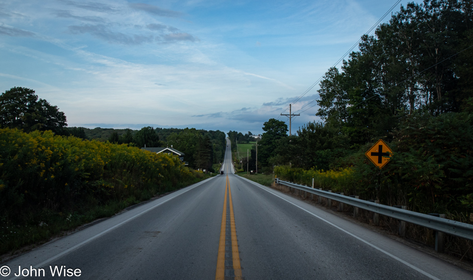 On PA-77 near Blooming Valley, Pennsylvania