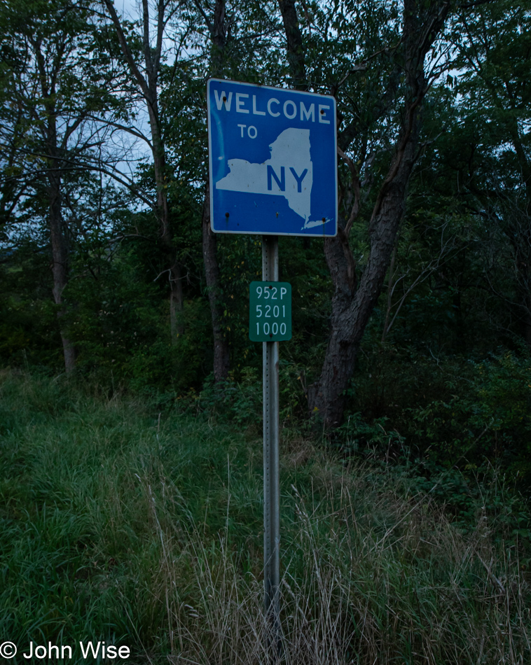 New York State Line near Sugar Grove, Pennsylvania