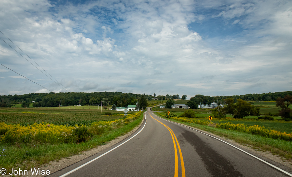 East Otto Springville Road in East Otto, New York