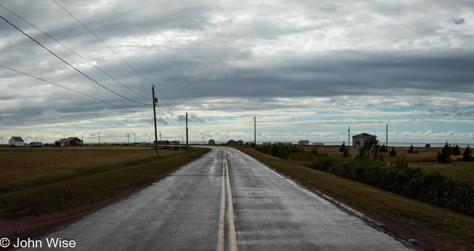 Road near West Point on Prince Edward Island, Canada