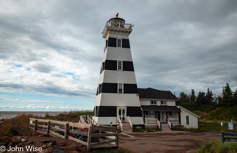 West Point Lighthouse in O'leary on Prince Edward Island, Canada