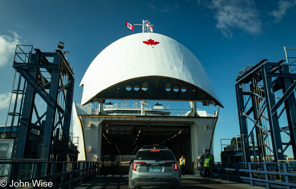 Ferry at Wood Islands on Prince Edward Island, Canada