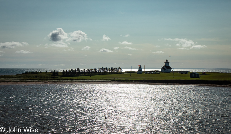 Lighthouse at Wood Islands on Prince Edward Island, Canada