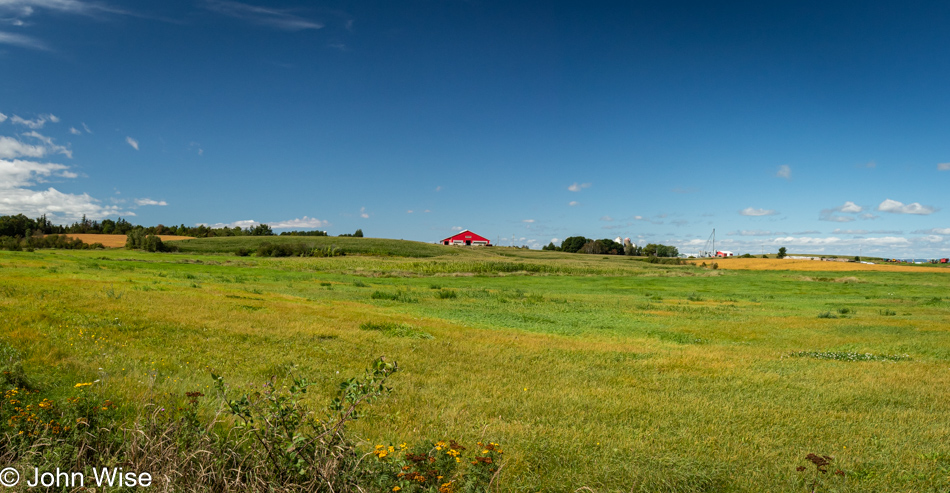 Town of Old Barns in Nova Scotia, Canada