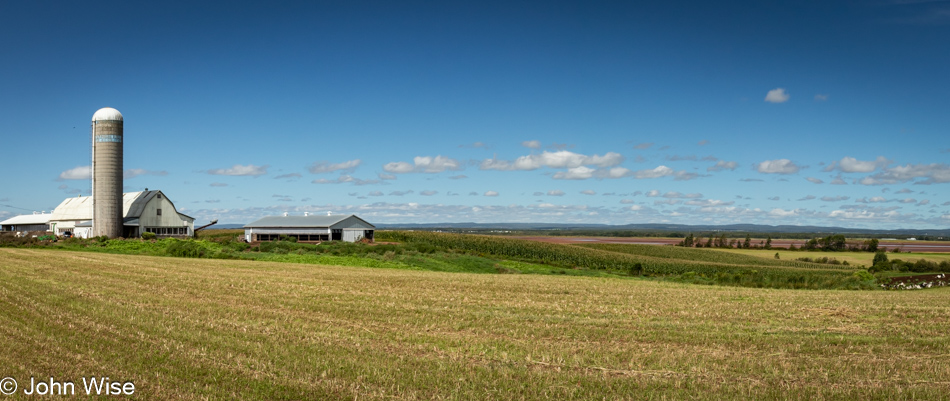 Town of Old Barns in Nova Scotia, Canada