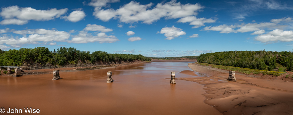 Shubenacadie River in Maitland, Nova Scotia, Canada