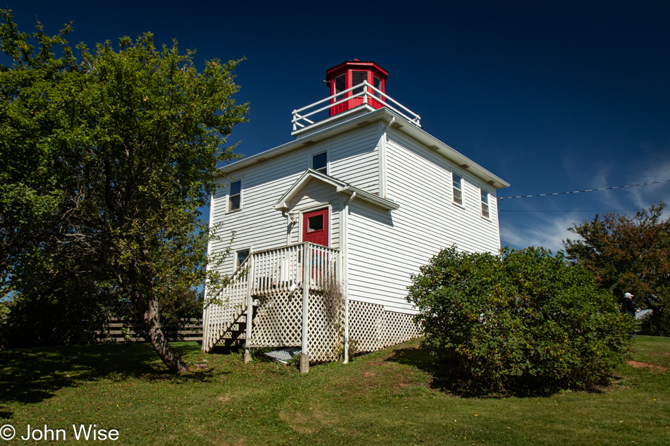 Lighthouse at Burntcoat Park in Noel, Nova Scotia, Canada