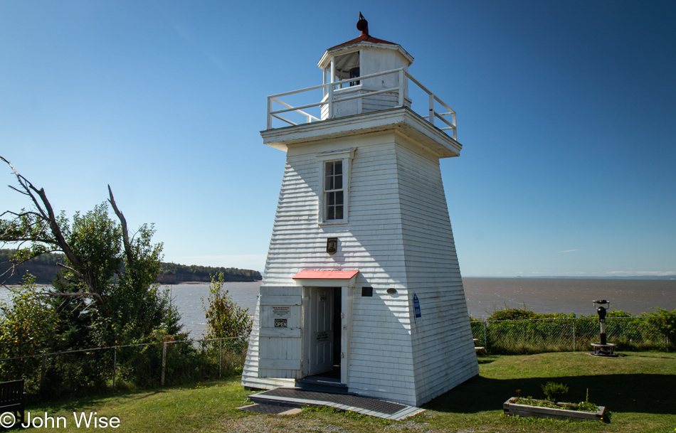 Walton Harbor Lighthouse in Walton, Nova Scotia, Canada