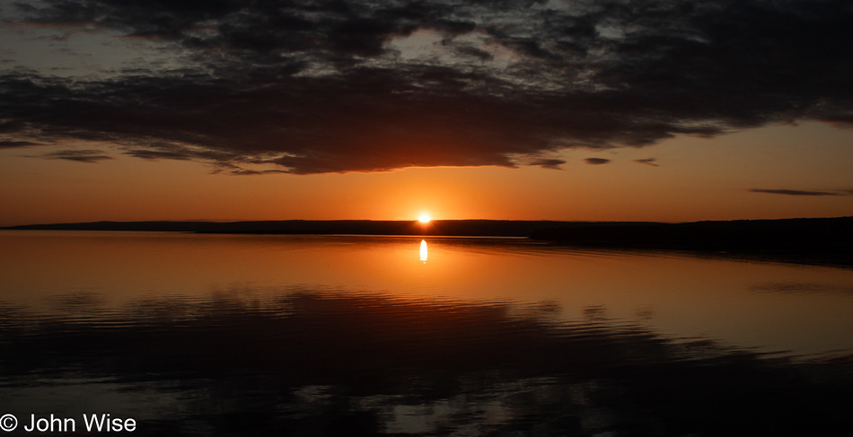 Sunrise over Annapolis Basin in Digby, Nova Scotia, Canada