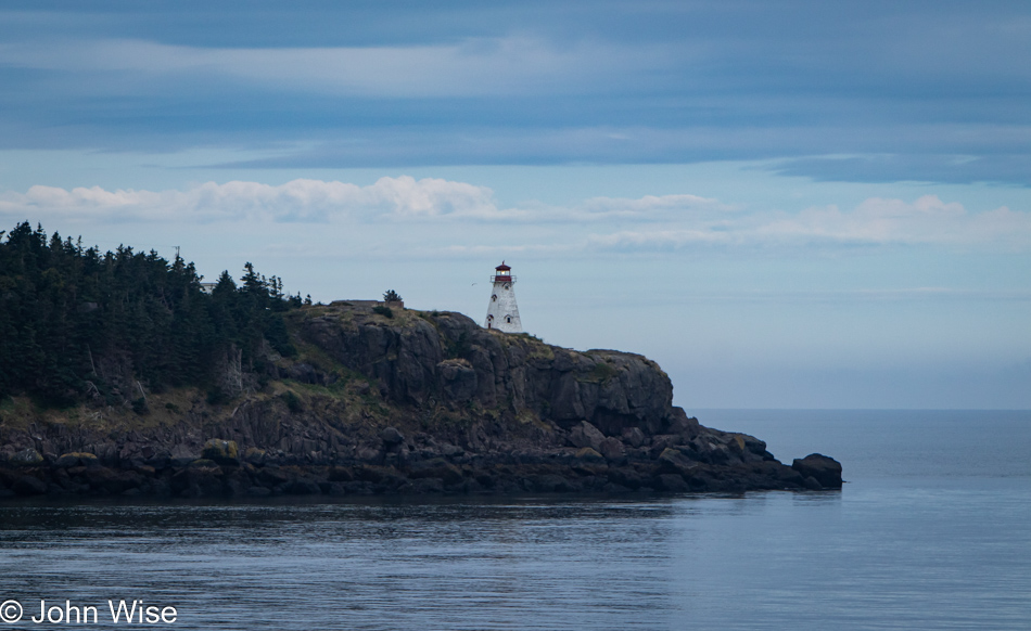 Boars Head Lighthouse on Long Island, Nova Scotia, Canada