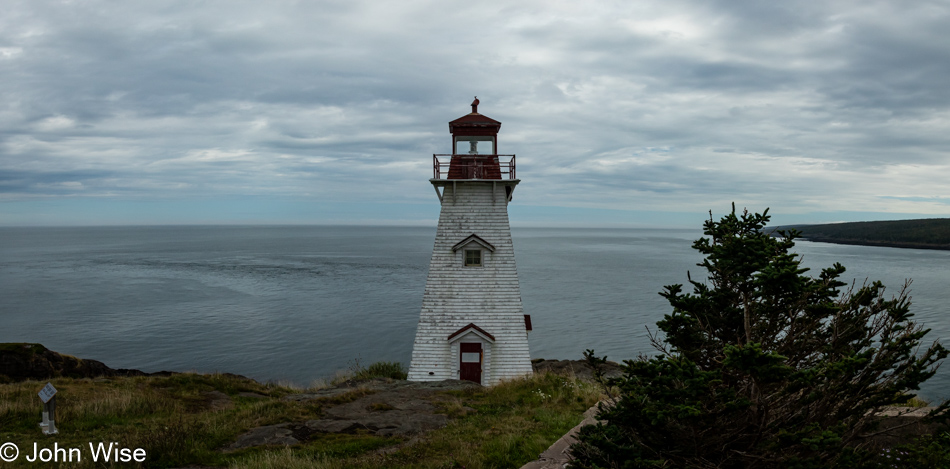 Boars Head Lighthouse on Long Island, Nova Scotia, Canada