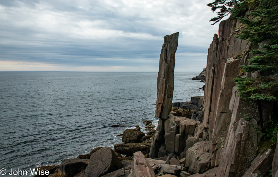 Balancing Rock Trail in Tiverton, Nova Scotia, Canada