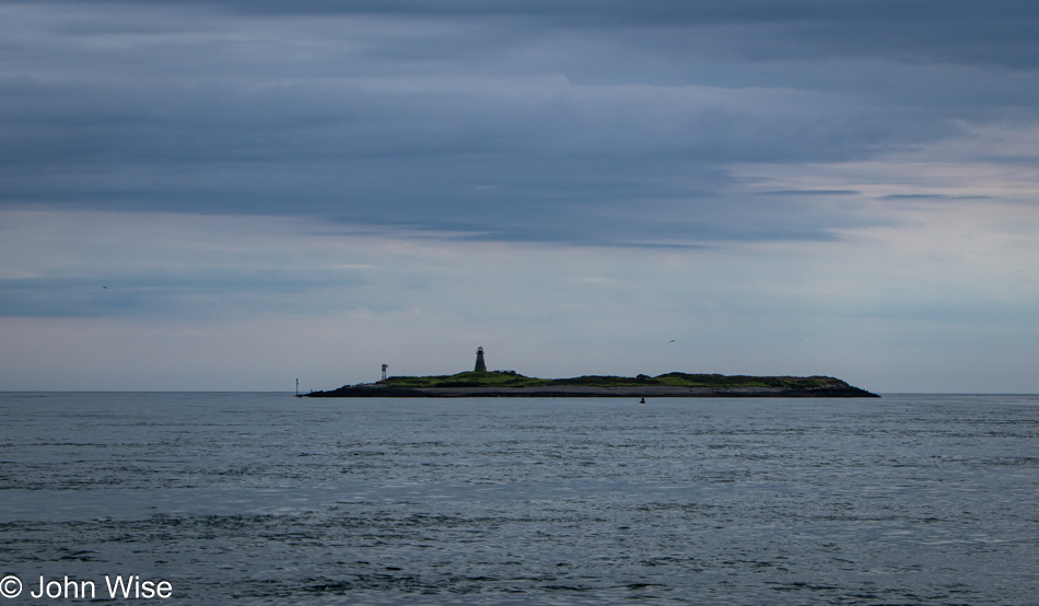 Peter Island Lighthouse in Westport, Nova Scotia, Canada