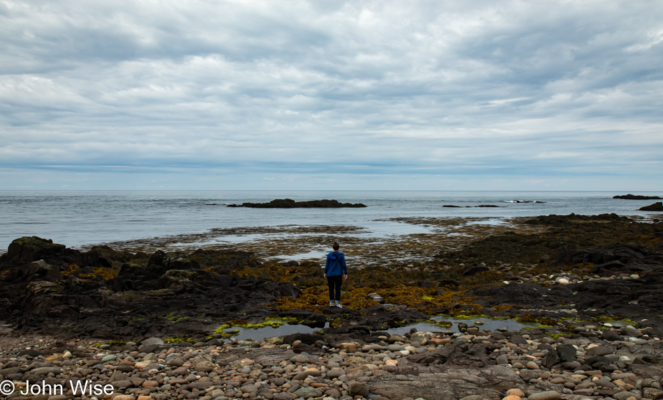 Caroline Wise at Lighthouse Cove in Westport, Nova Scotia, Canada