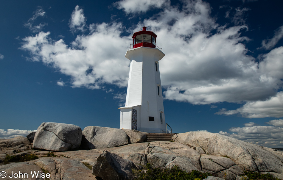 Lighthouse at Peggy's Cove in Nova Scotia, Canada