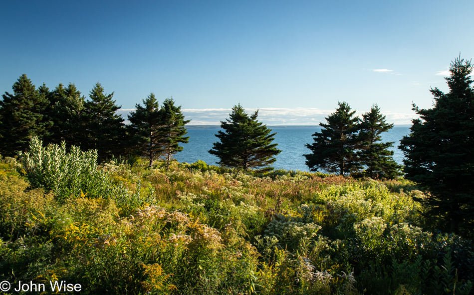 Cape Breton Coast in the distance at Creiguish, Nova Scotia, Canada