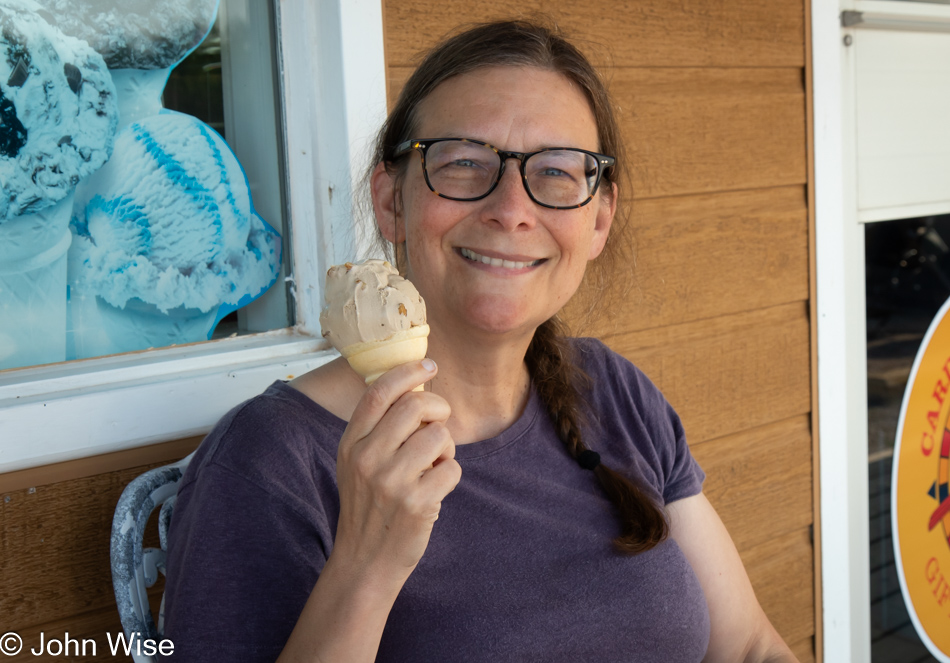 Caroline Wise in Pleasant Bay, Nova Scotia, Canada