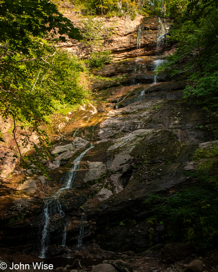 Beulach Falls in Cape Breton Highlands National Park, Nova Scotia, Canada