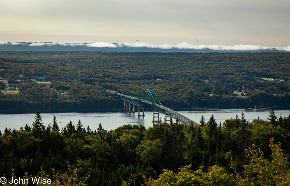 Seal Island Bridge in Southside Boularderie, Nova Scotia, Canada