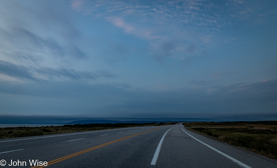 Trans Canada Highway #1 in Newfoundland, Canada