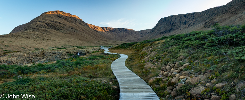 Tablelands Trail in Gros Morne National Park in Newfoundland, Canada