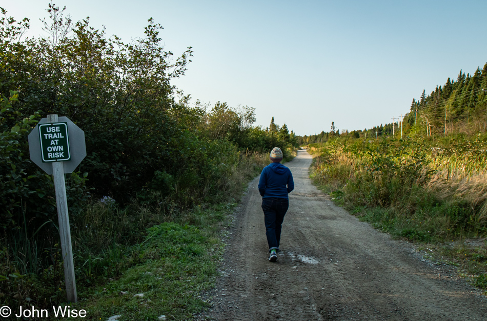 Trail on the Gambo River in Gambo, Newfoundland, Canada