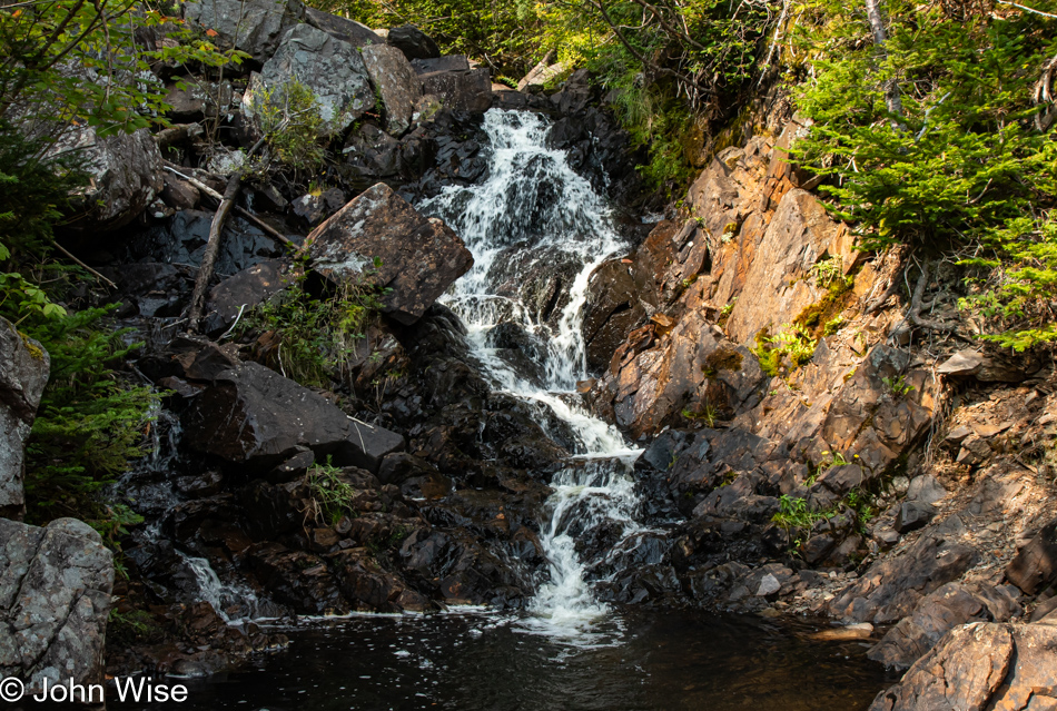 Pissamare Falls on the Coastal Trail in Terra Nova National Park, Newfoundland, Canada