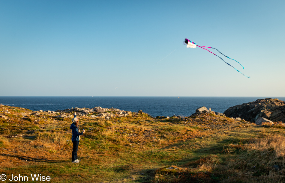 Caroline Wise at Cape Bonavista Lighthouse, Newfoundland, Canada