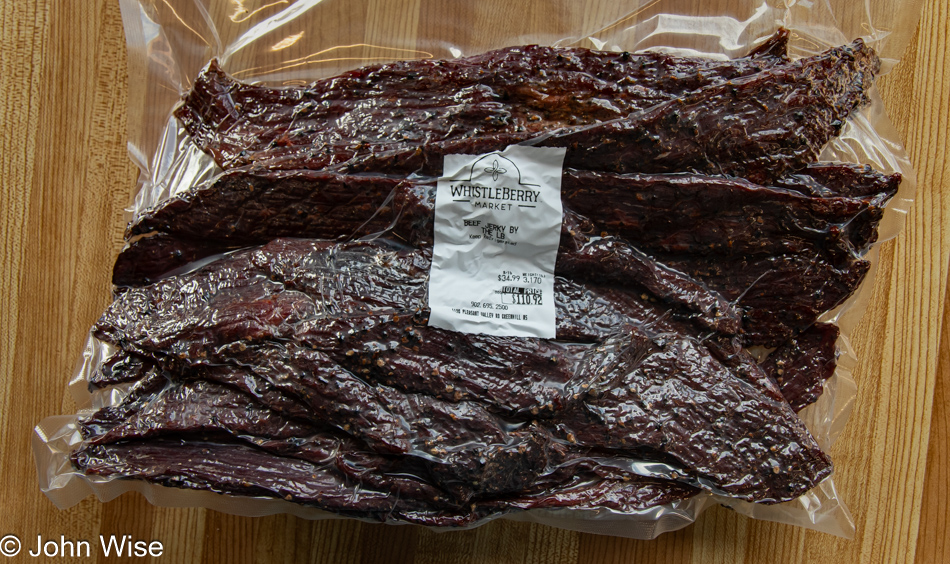 Beef Jerky at Whistleberry Market in Salt Springs, Nova Scotia, Canada