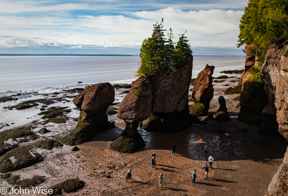 Hopewell Rocks Provincial Park at Hopewell Cape, New Brunswick, Canada