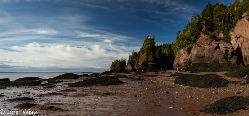 Hopewell Rocks Provincial Park at Hopewell Cape, New Brunswick, Canada