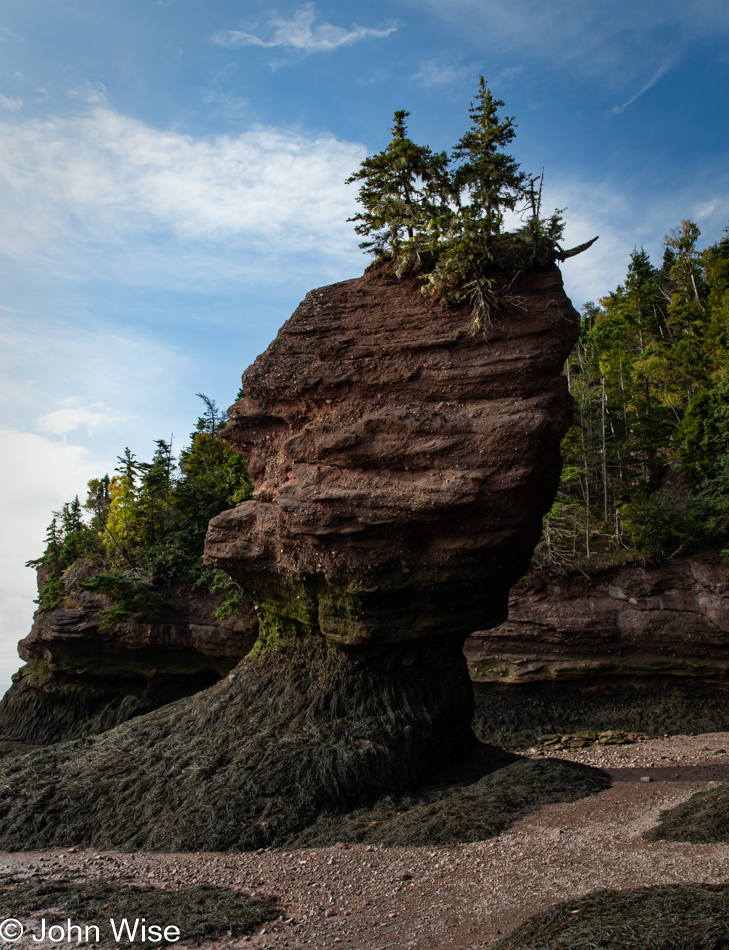 Hopewell Rocks Provincial Park at Hopewell Cape, New Brunswick, Canada