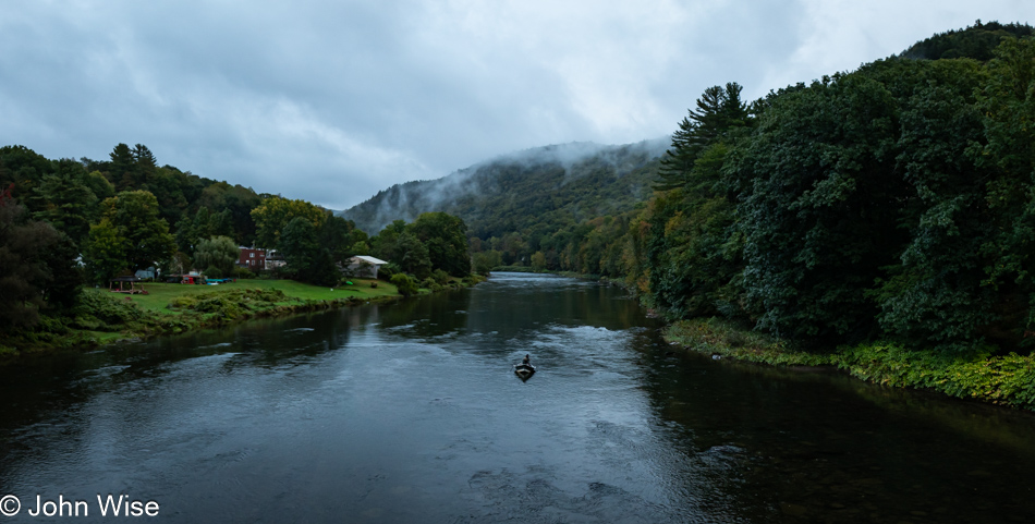 East Branch of the Delaware River in Hancock, New York