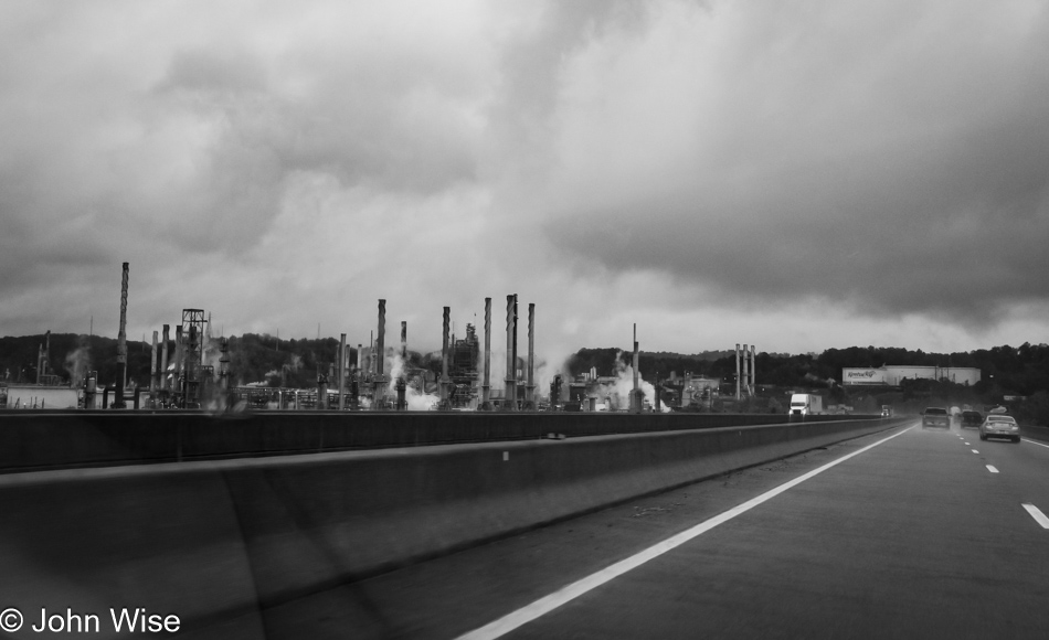 Entering Catlettsburg, Kentucky on Interstate 64