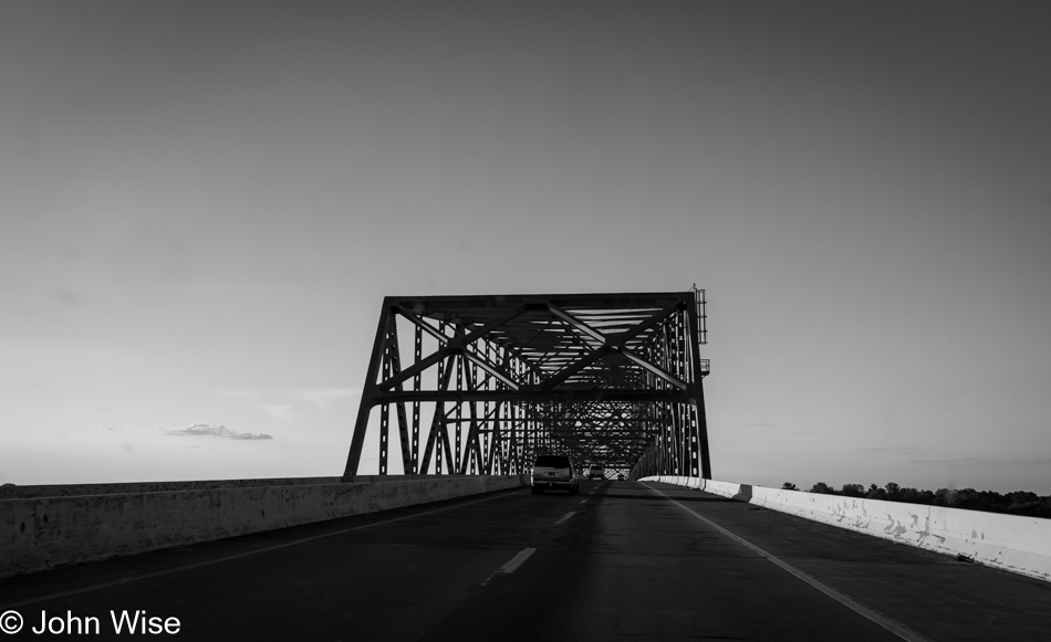 Bridge over the Mississippi River from Finley, Tennessee