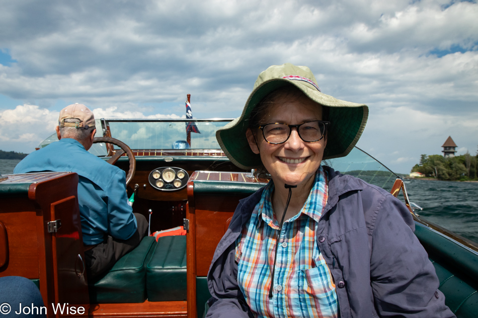 Caroline Wise on the St. Lawrence Seaway in Clayton, New York