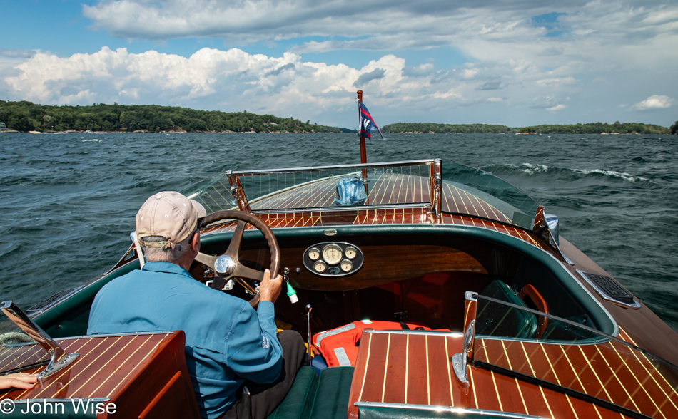 Captain Gary on the St. Lawrence Seaway in Clayton, New York