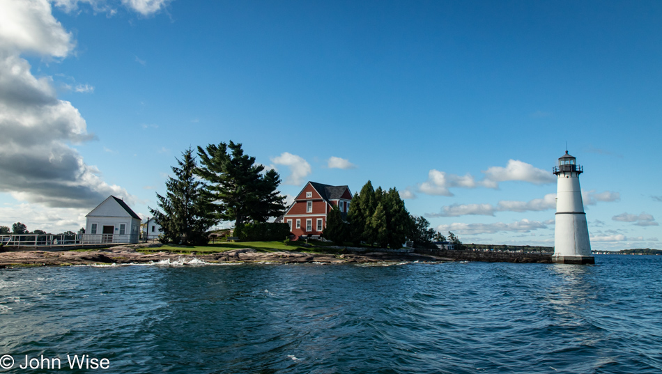 Rock Island Lighthouse on the St. Lawrence Seaway in Alexander Bay, New York