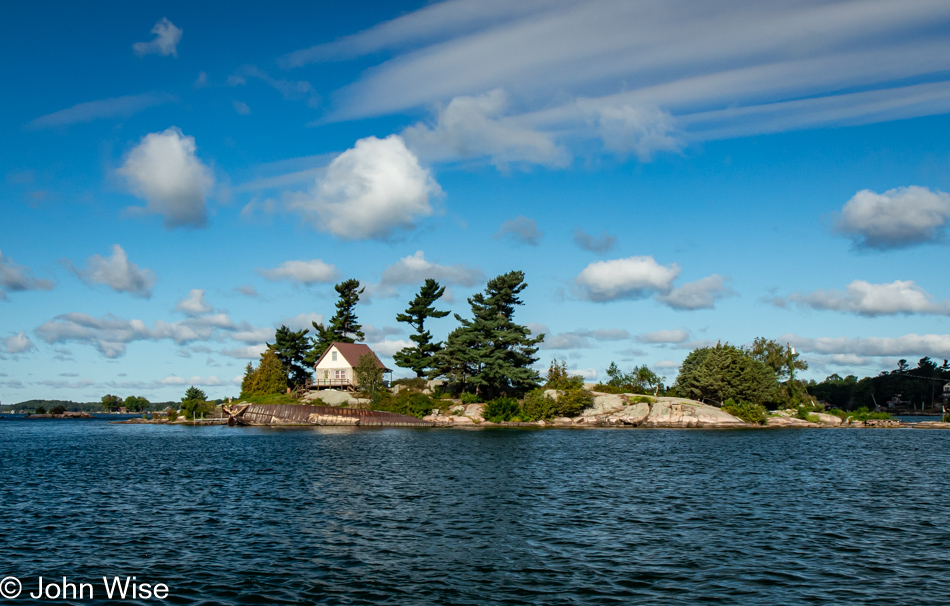 On the St. Lawrence Seaway in Alexander Bay, New York