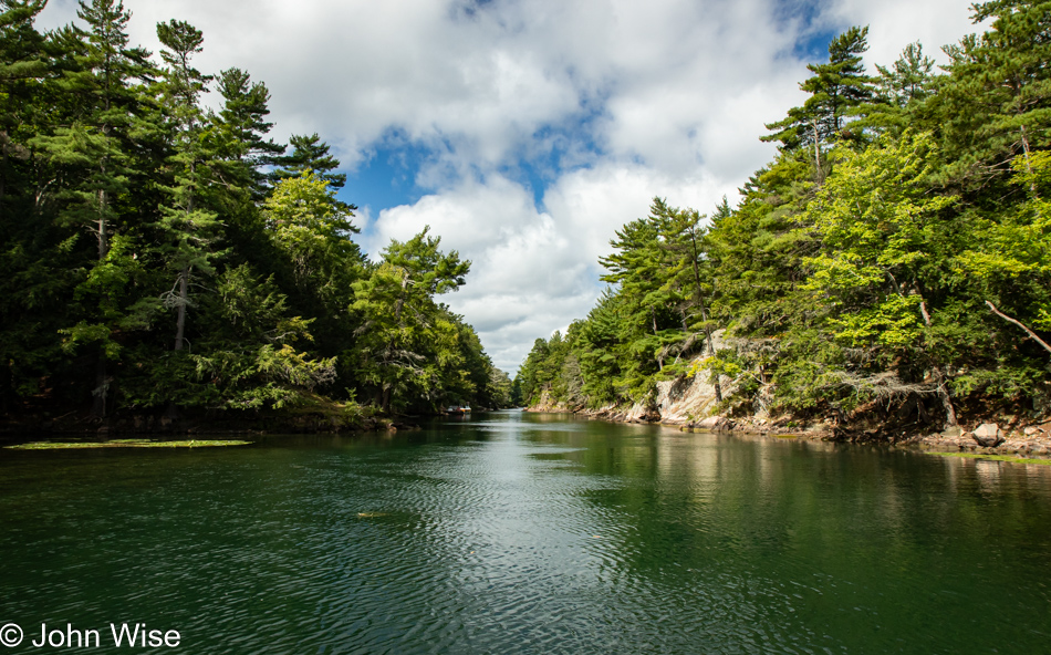 On the St. Lawrence Seaway in Alexander Bay, New York