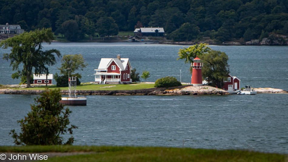 Crossover Island Lighthouse in Hammond, New York