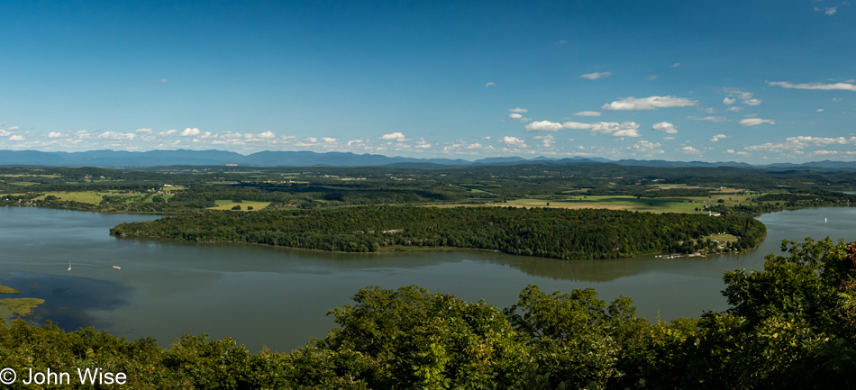 View from Mount Defiance in Ticonderoga, New York